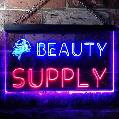 Beauty Supply Dual LED Neon Light Sign